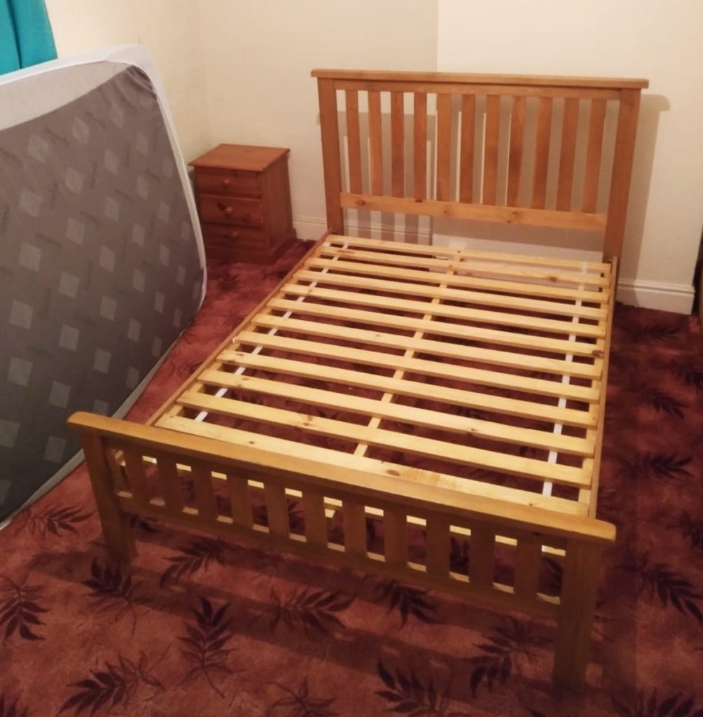 Can I use a temper mattress on a slatted bed?